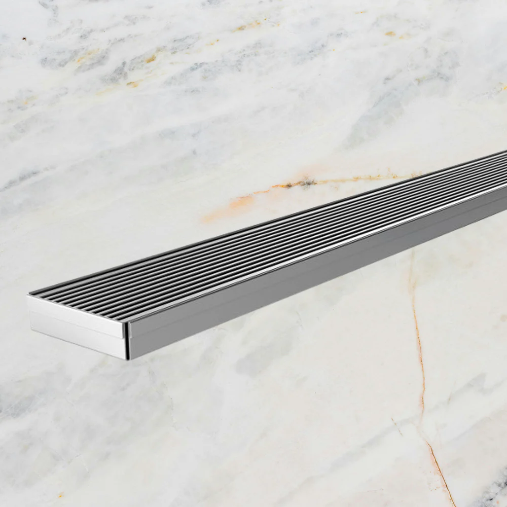 Phoenix Flat Channel Drain HG 75 x 750mm Outlet 65mm Stainless Steel - Image 2