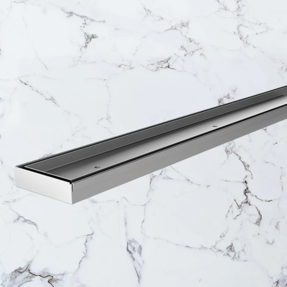 Phoenix Flat Channel Drain TI 75 x 1200mm Outlet 45mm Stainless Steel - Image 2
