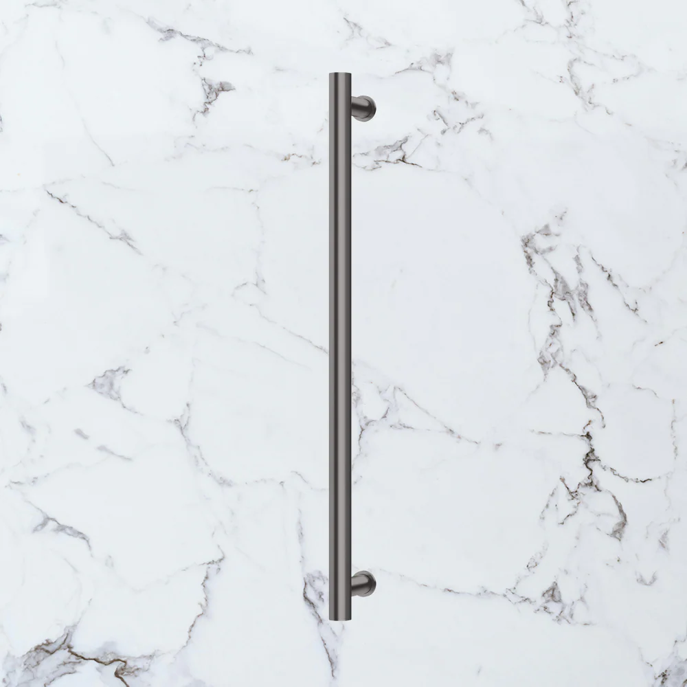 Phoenix Heated Towel Rail Round 800mm Brushed Carbon - Image 2