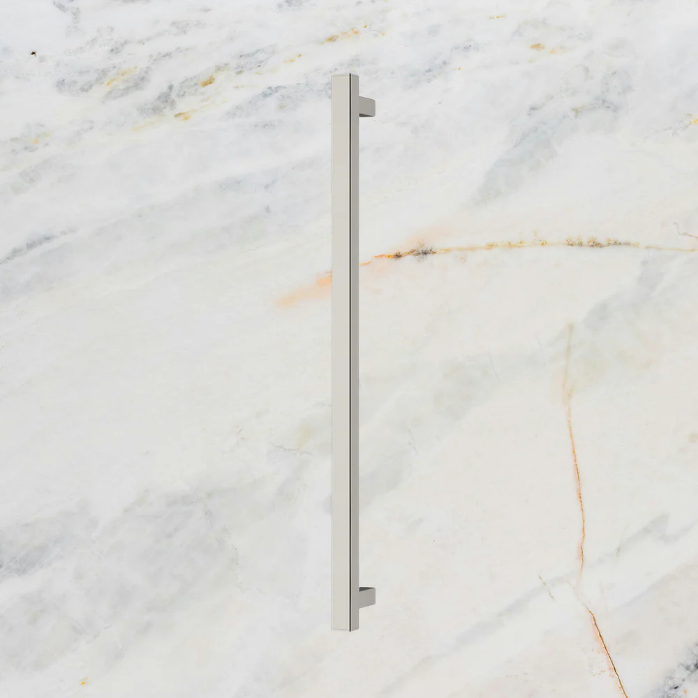 Phoenix Heated Towel Rail Square 800mm Brushed Nickel - Image 2