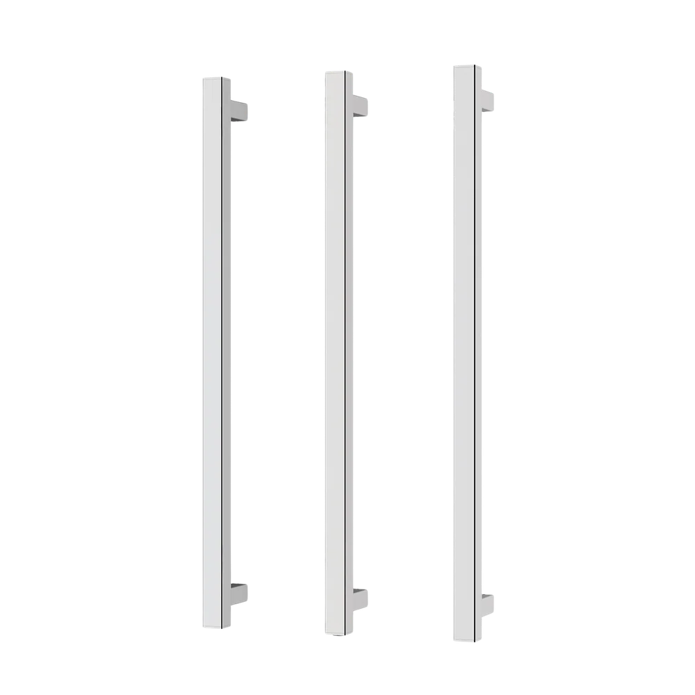 Phoenix Heated Triple Towel Rail Square 800mm Chrome - Image 3