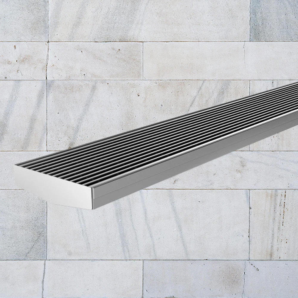 Phoenix V Channel Drain HG 100 x 900mm Outlet 90mm Stainless Steel - Image 2