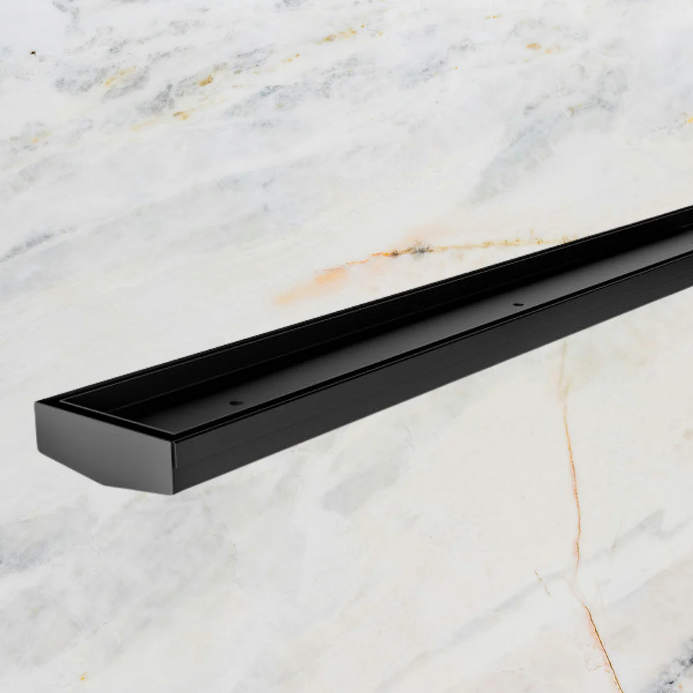 Phoenix V Channel Drain TI 75 x 1215mm Outlet 45mm Matte Black - Image 2