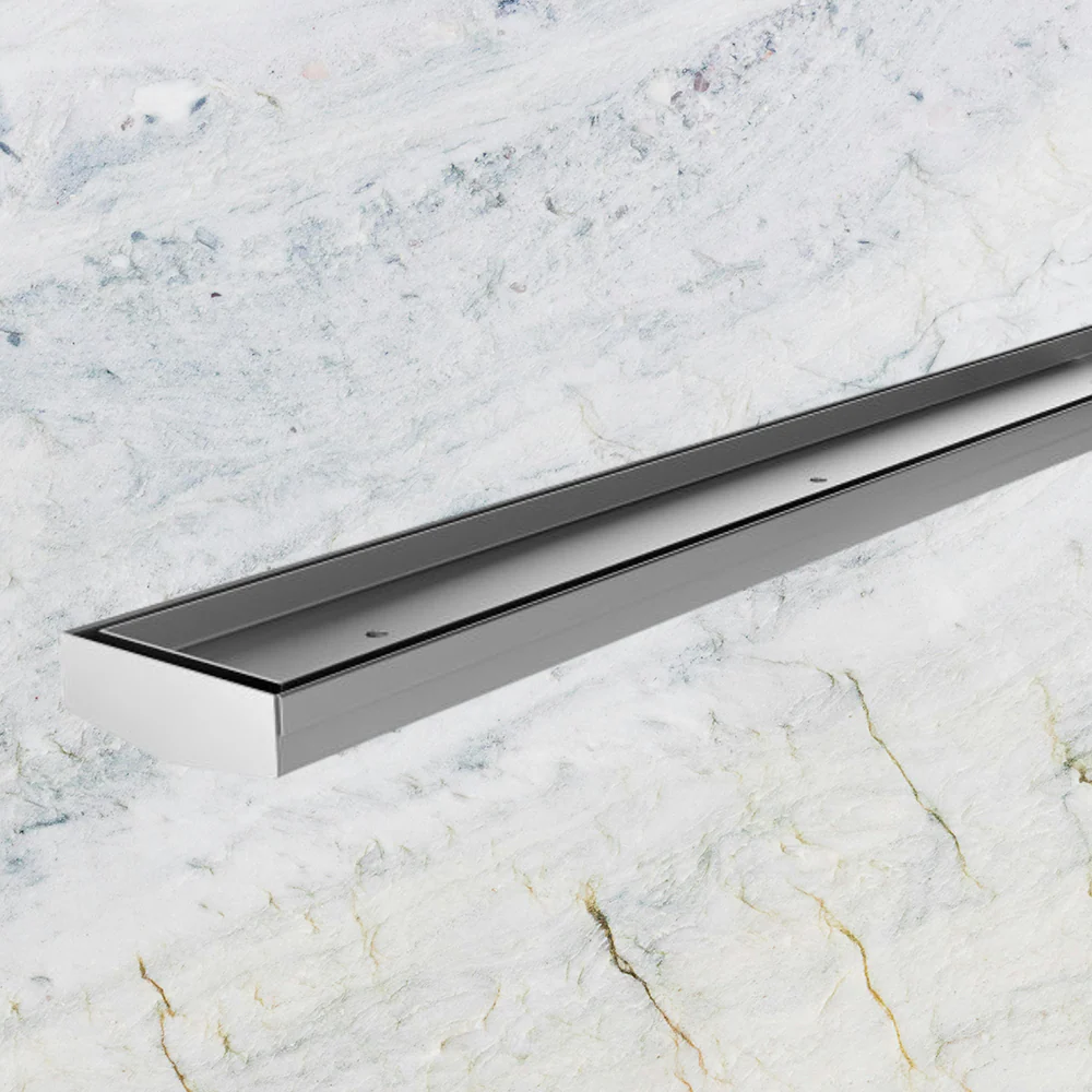 Phoenix V Channel Drain TI 75 x 900mm Outlet 65mm Stainless Steel - Image 2
