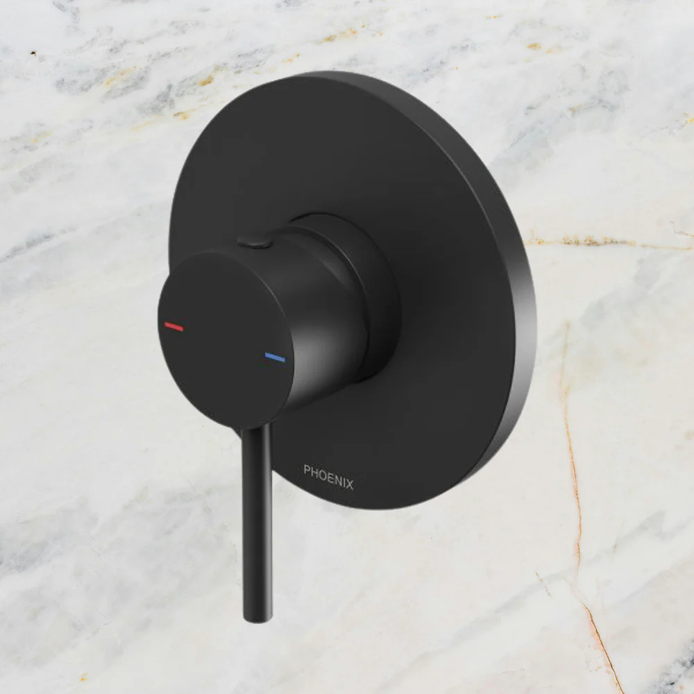 Phoenix Pina Shower / Wall Mixer (Trim Kit Only) Matte Black - Image 2