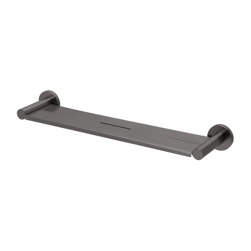 Phoenix Radii Metal Shelf Round Plate Brushed Carbon