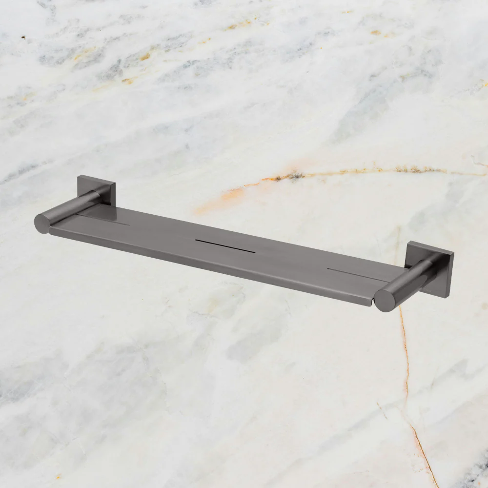 Phoenix Radii Metal Shelf Square Plate Brushed Carbon - Image 2