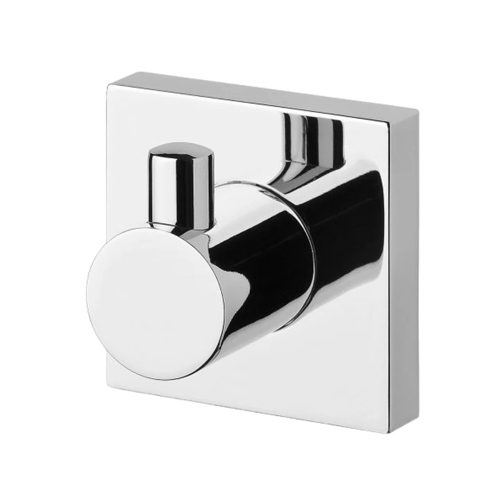 Phoenix Radii Robe Hook Square Plate Chrome - Image 3