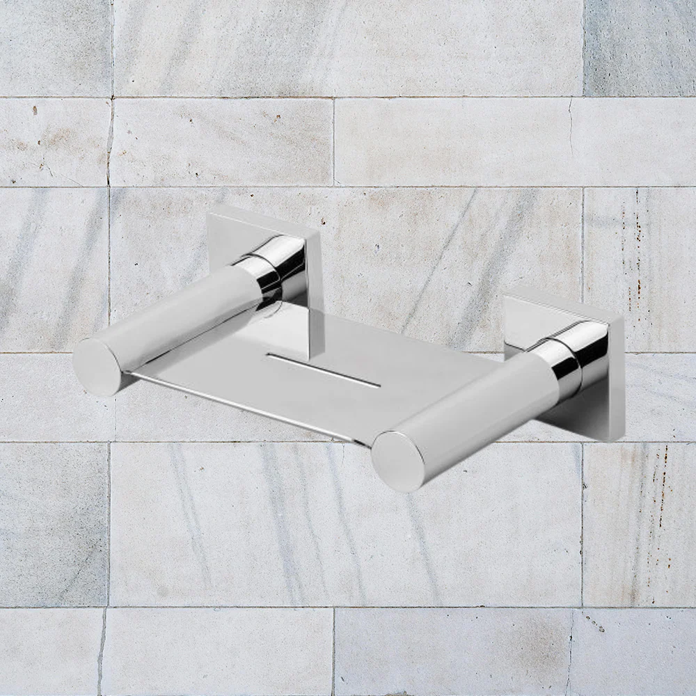 Phoenix Radii Soap Dish Square Plate Chrome - Image 2