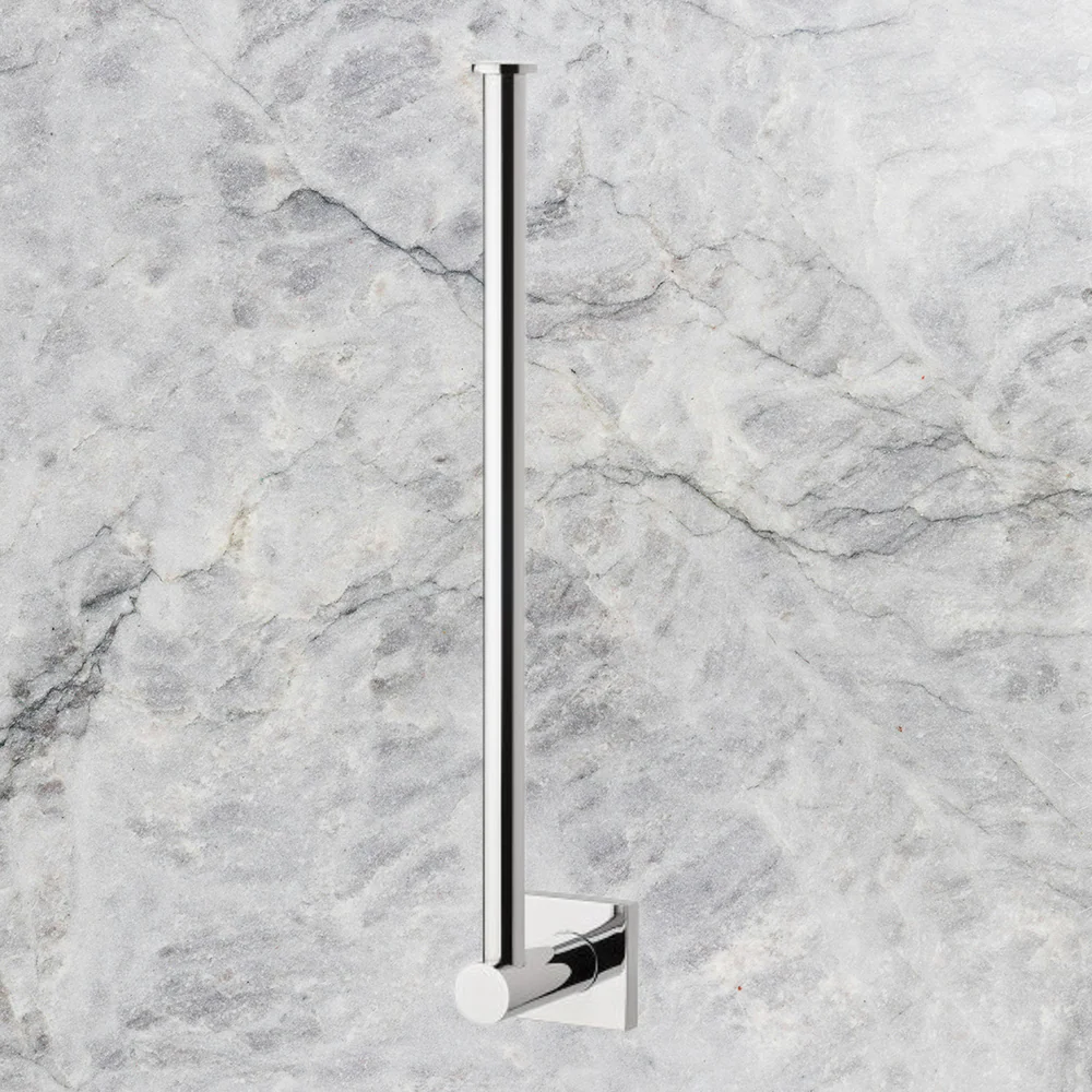 Phoenix Radii Spare Toilet Roll Holder Square Plate Chrome - Image 2