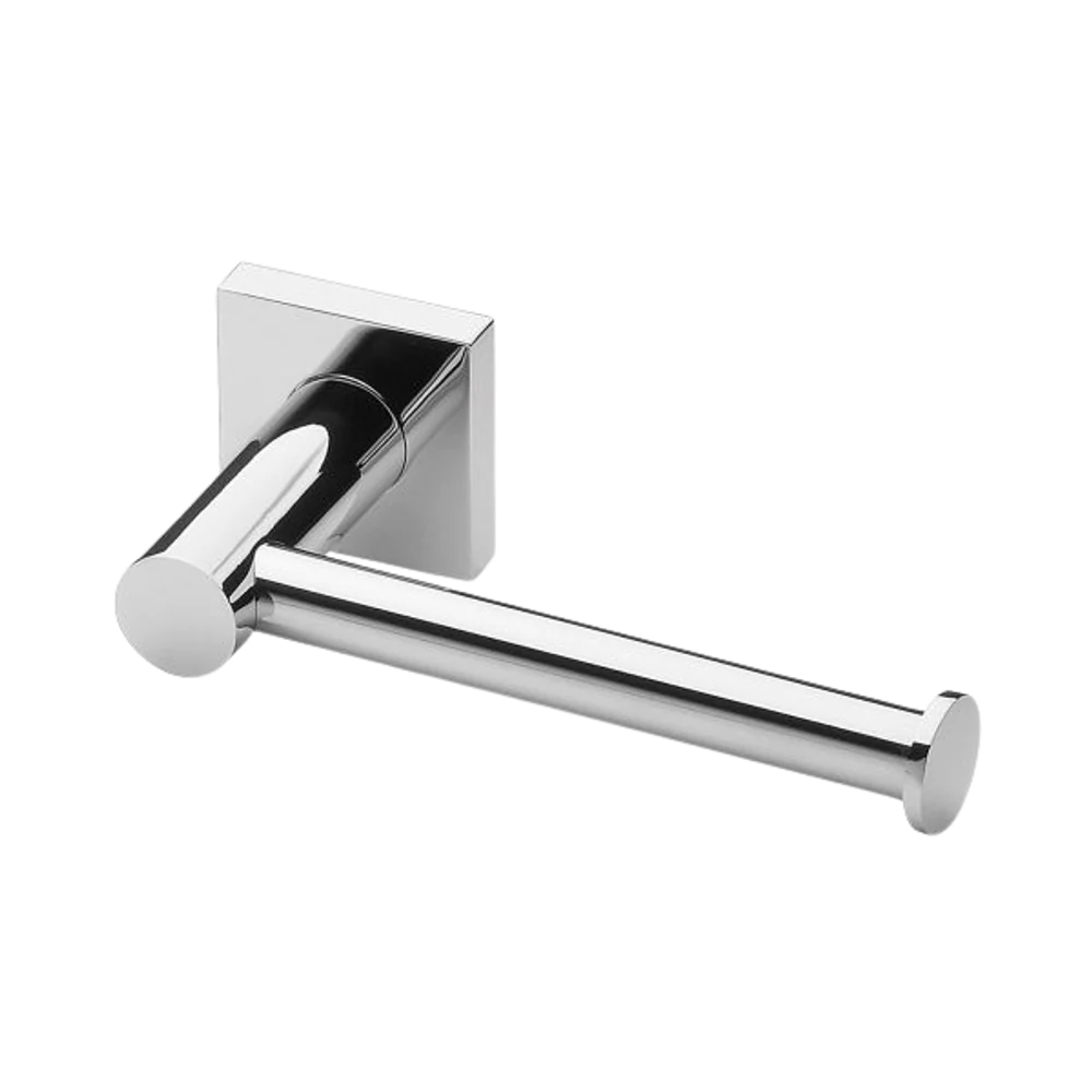 Phoenix Radii Toilet Roll Holder Square Plate Chrome