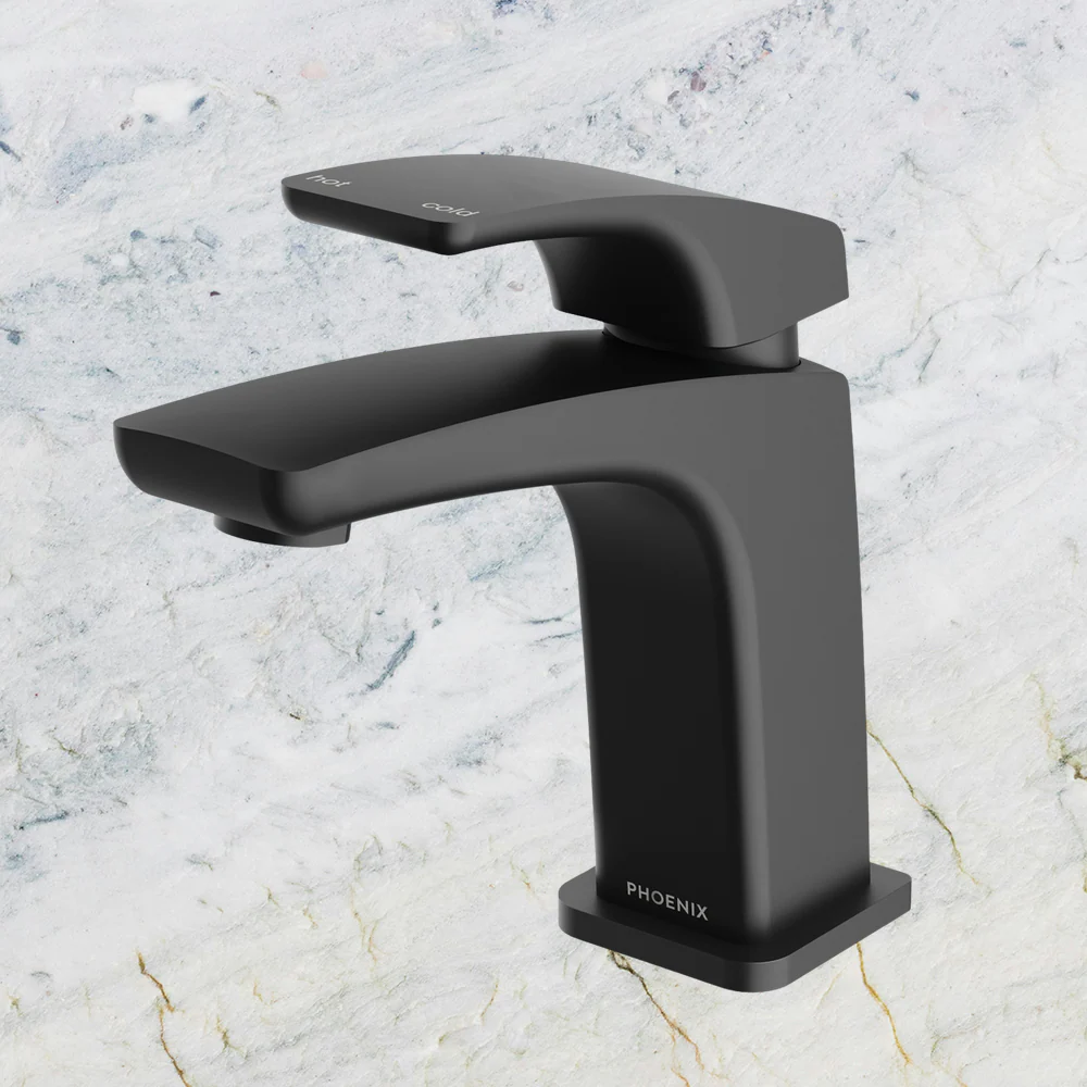 Phoenix Rush Basin Mixer Matte Black - Image 2