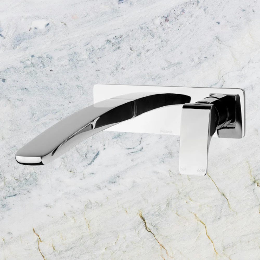 Phoenix Rush Wall Basin Mixer Set 230mm Chrome - Image 2