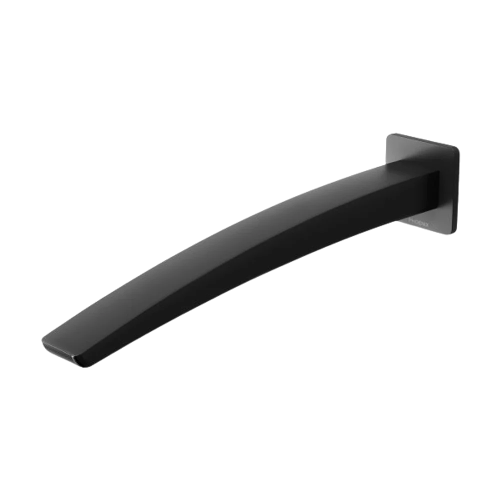 Phoenix Rush Wall Basin Outlet 280mm Matte Black