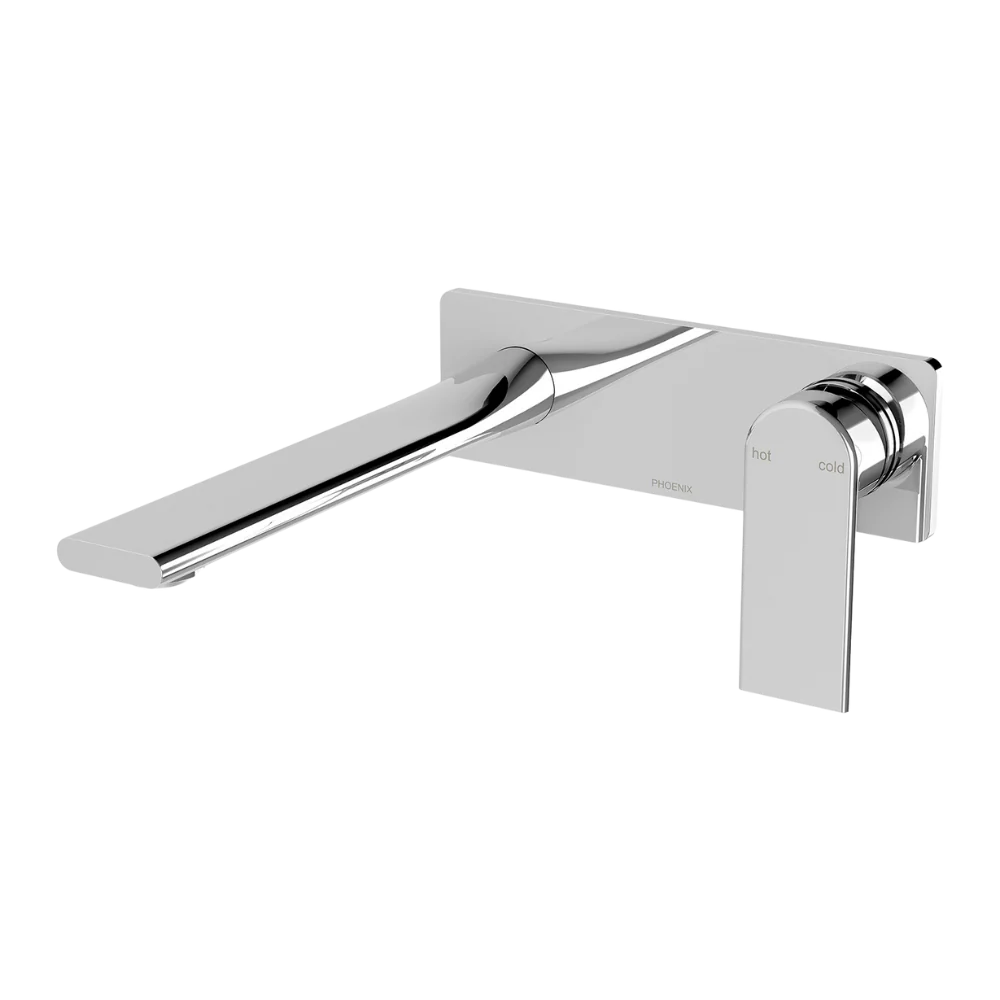 Phoenix Teel SwitchMix Wall Basin/Bath Mixer Set 200mm (Complete Kit) Lead Free Chrome