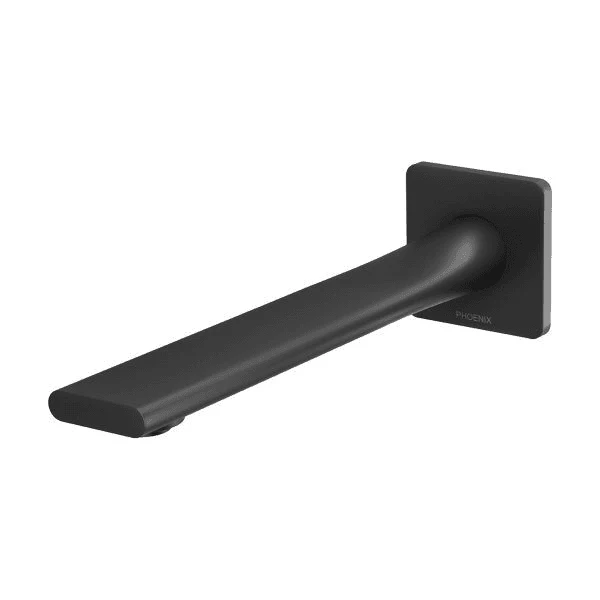 Phoenix Teel Wall Bath Outlet 200mm Matte Black