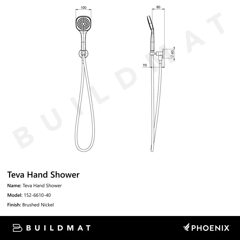 Phoenix Teva Hand Shower  Brushed Nickel - Image 4