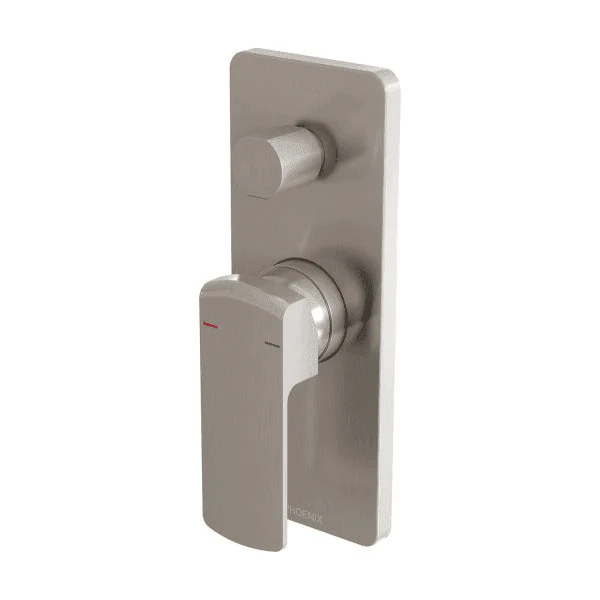 Phoenix Teva Shower / Bath Diverter Mixer (Trim Kit Only) Brushed Nickel