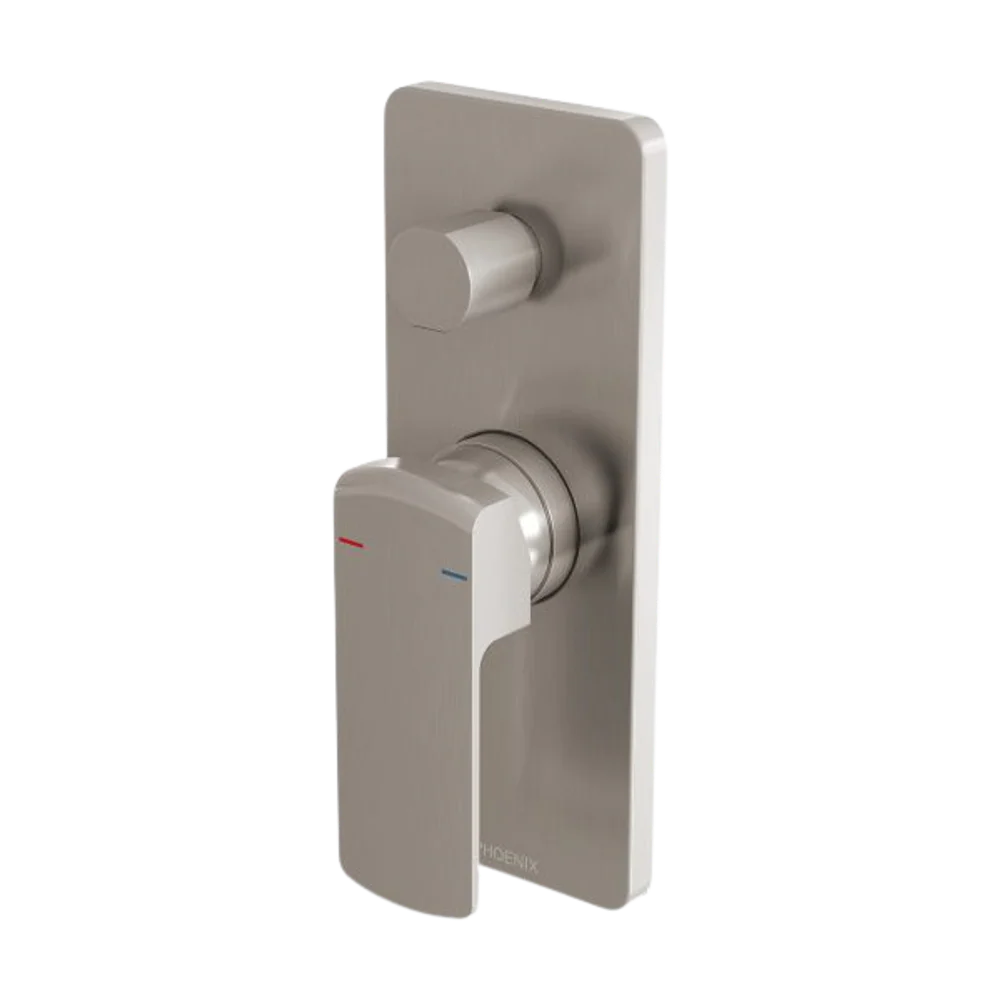 Phoenix Teva Shower / Bath Diverter Mixer (Trim Kit Only) Brushed Nickel - Image 3