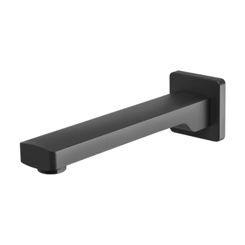 Phoenix Teva Wall Bath Outlet 200mm Matte Black
