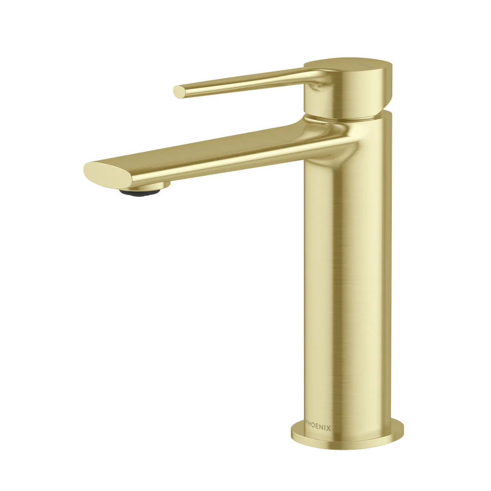 Phoenix Vask Basin Mixer Brushed Gold Lead Free - Image 3
