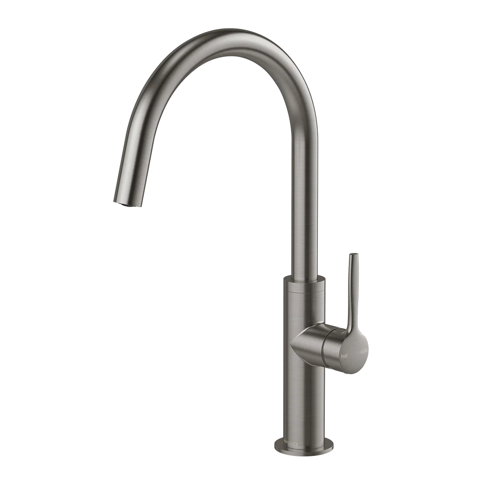 Phoenix Vask Sink Mixer 190mm Brushed Carbon Lead Free - Image 3