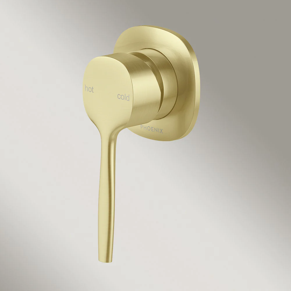 Phoenix Vask SwitchMix Shower/Wall Mixer (Fit-Off Kit) Lead Free Brushed Gold - Image 2