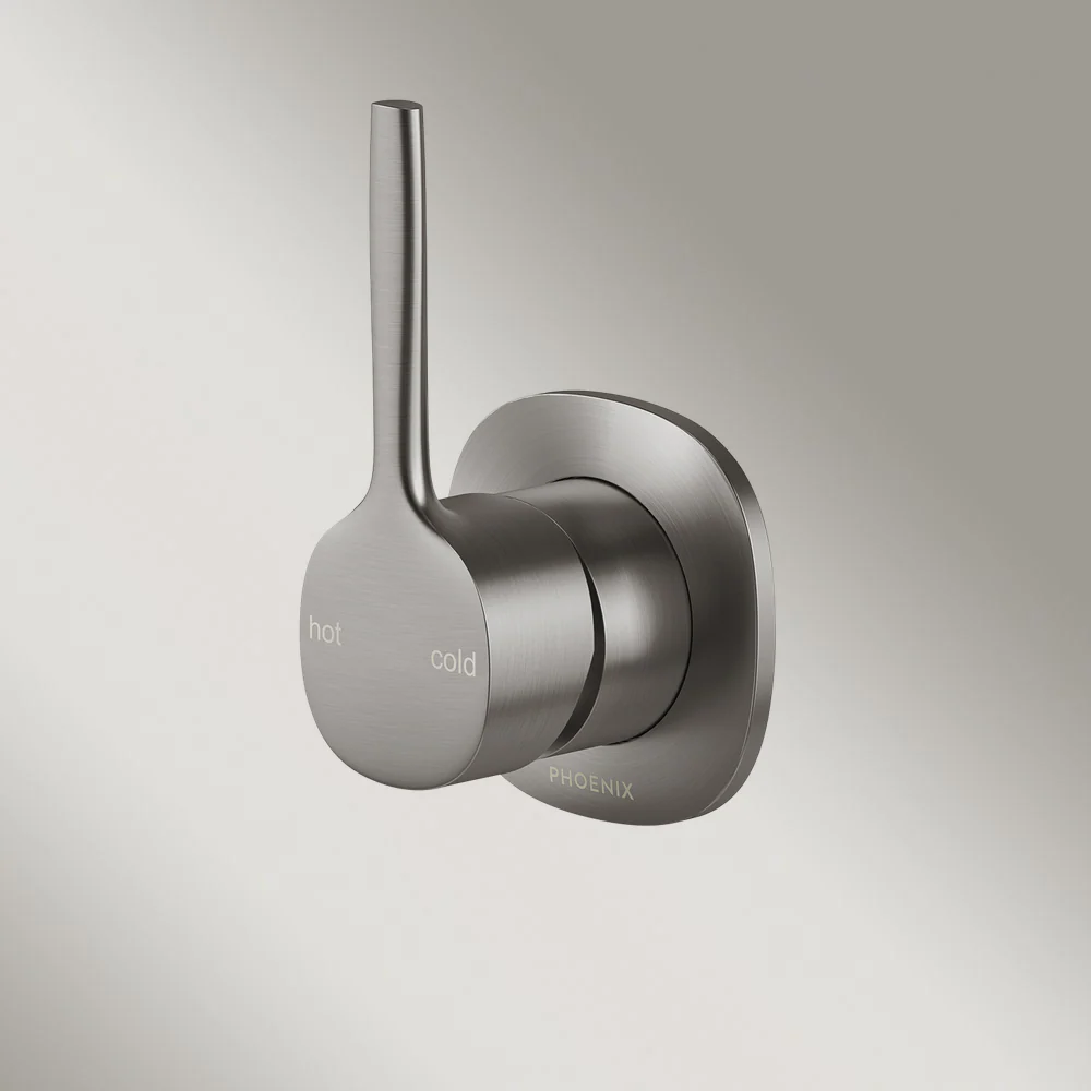 Phoenix Vask SwitchMix Shower/Wall Mixer Pin Up (Fit-Off Kit) Lead Free Brushed Carbon - Image 2