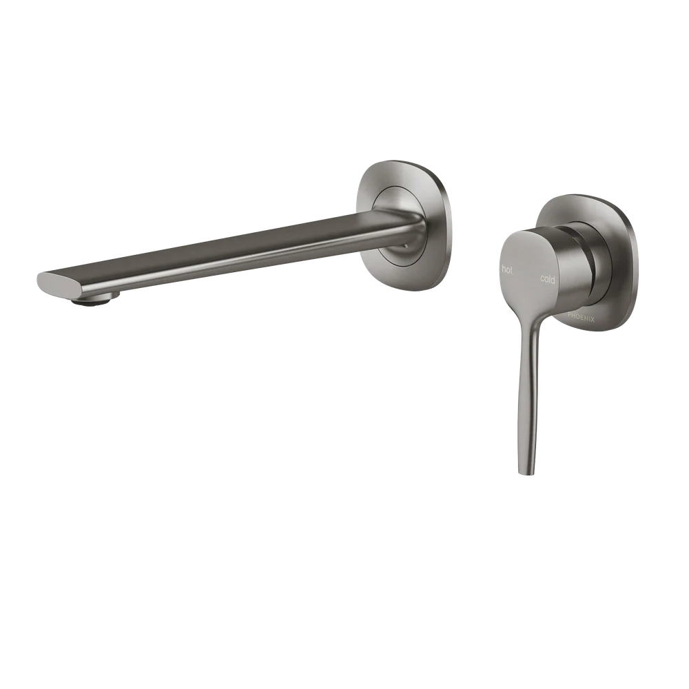 Phoenix Vask SwitchMix Wall Basin/Bath Mixer Set (Fit-Off Kit) Lead Free Brushed Carbon - Image 3