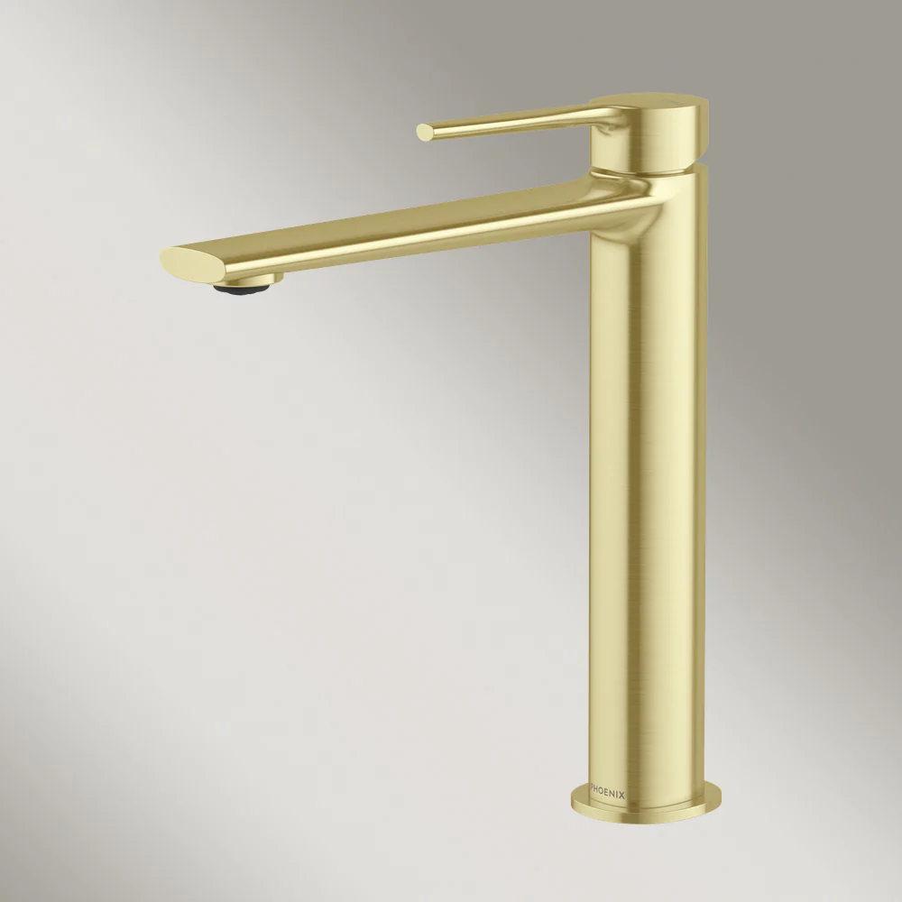 Phoenix Vask Vessel Mixer Brushed Gold Lead Free - Image 4