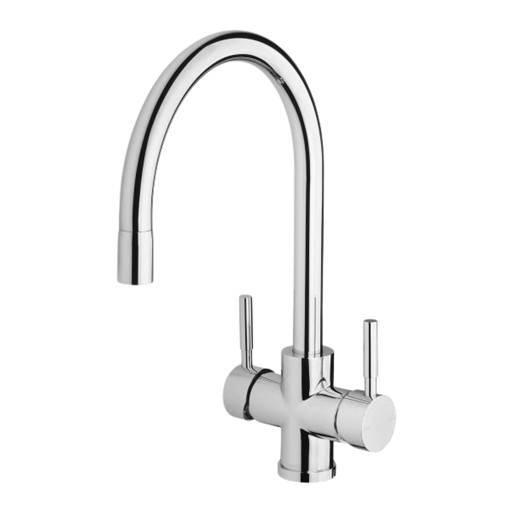 Phoenix Vivid Filtered Sink Mixer 220mm Gooseneck with Filters Chrome