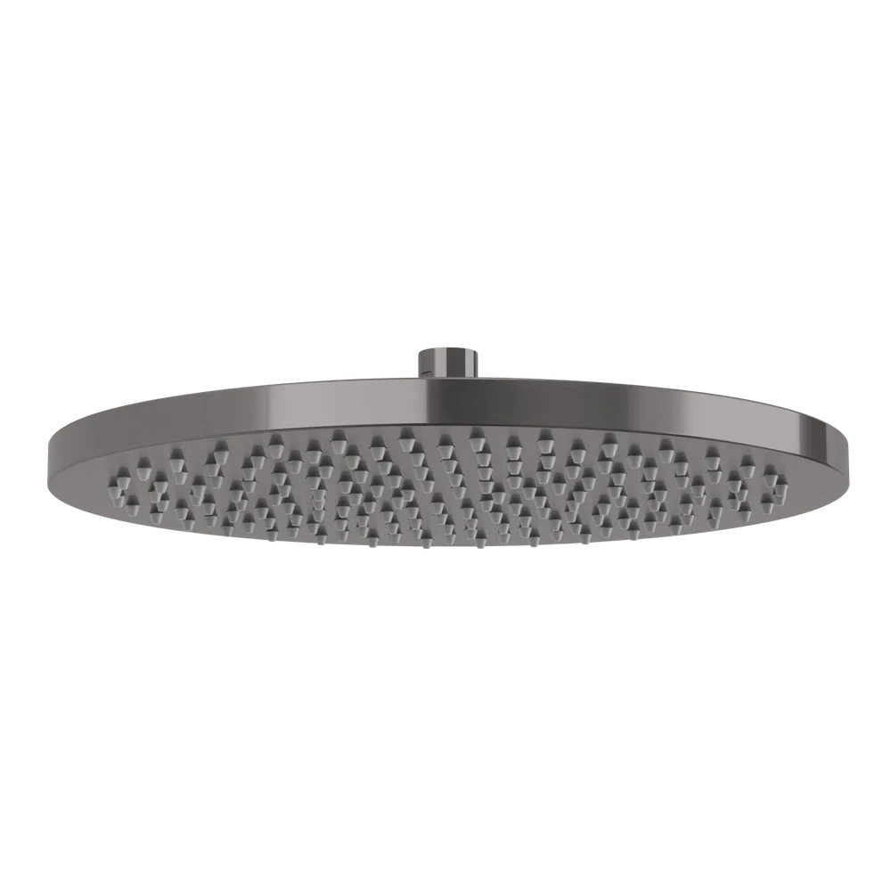 Phoenix Vivid Shower Rose 300mm Round Brushed Carbon