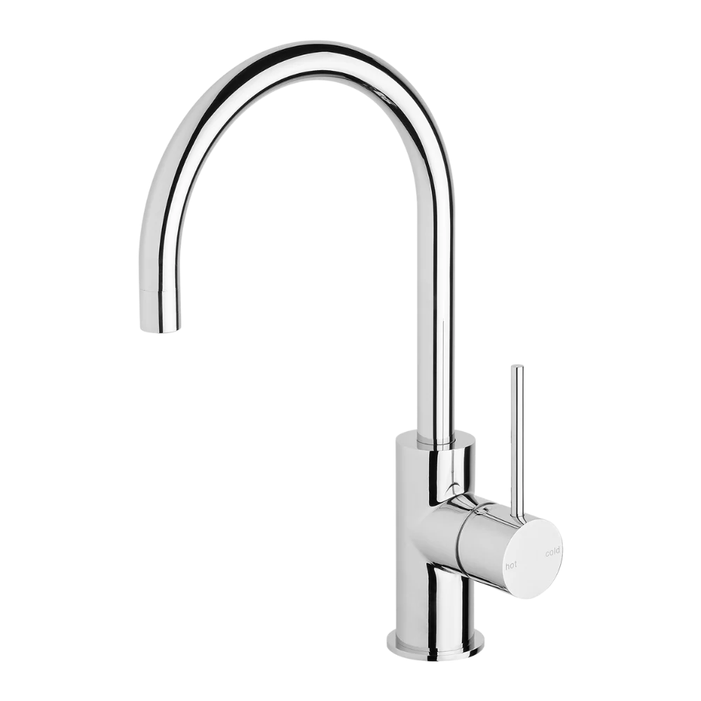 Phoenix Vivid Slimline Chrome Sink Mixer 160mm Gooseneck Lead Free - Image 3