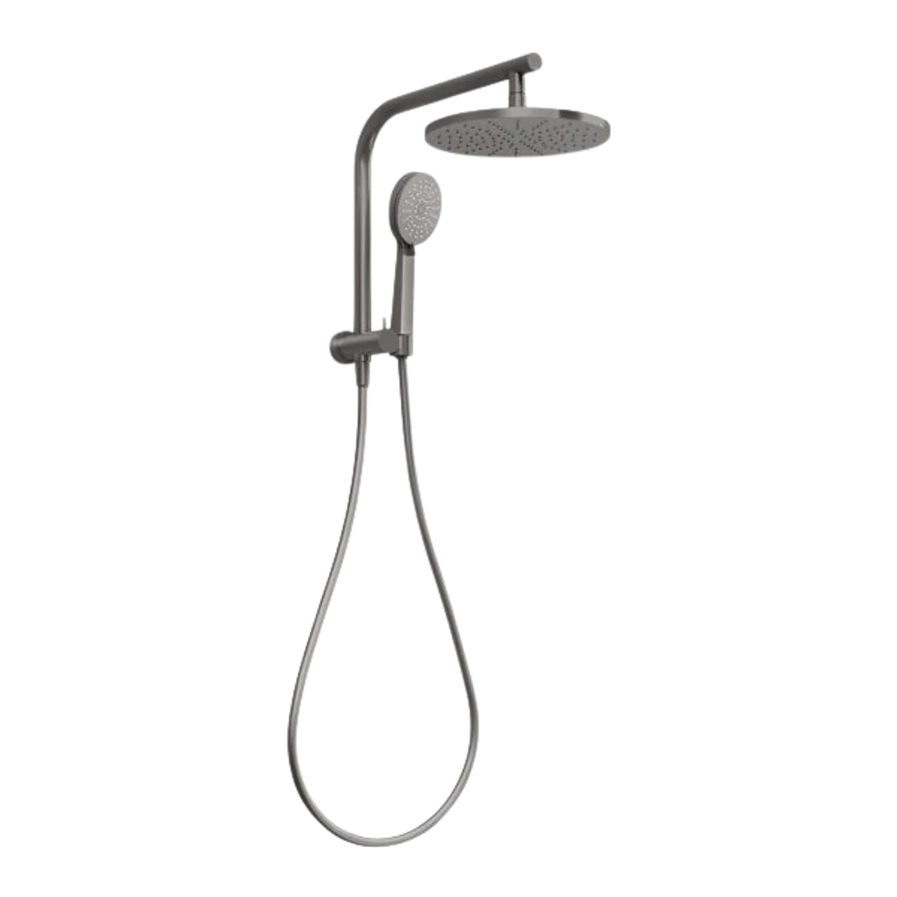 Phoenix Vivid Slimline Compact Twin Shower Brushed Carbon - Image 3