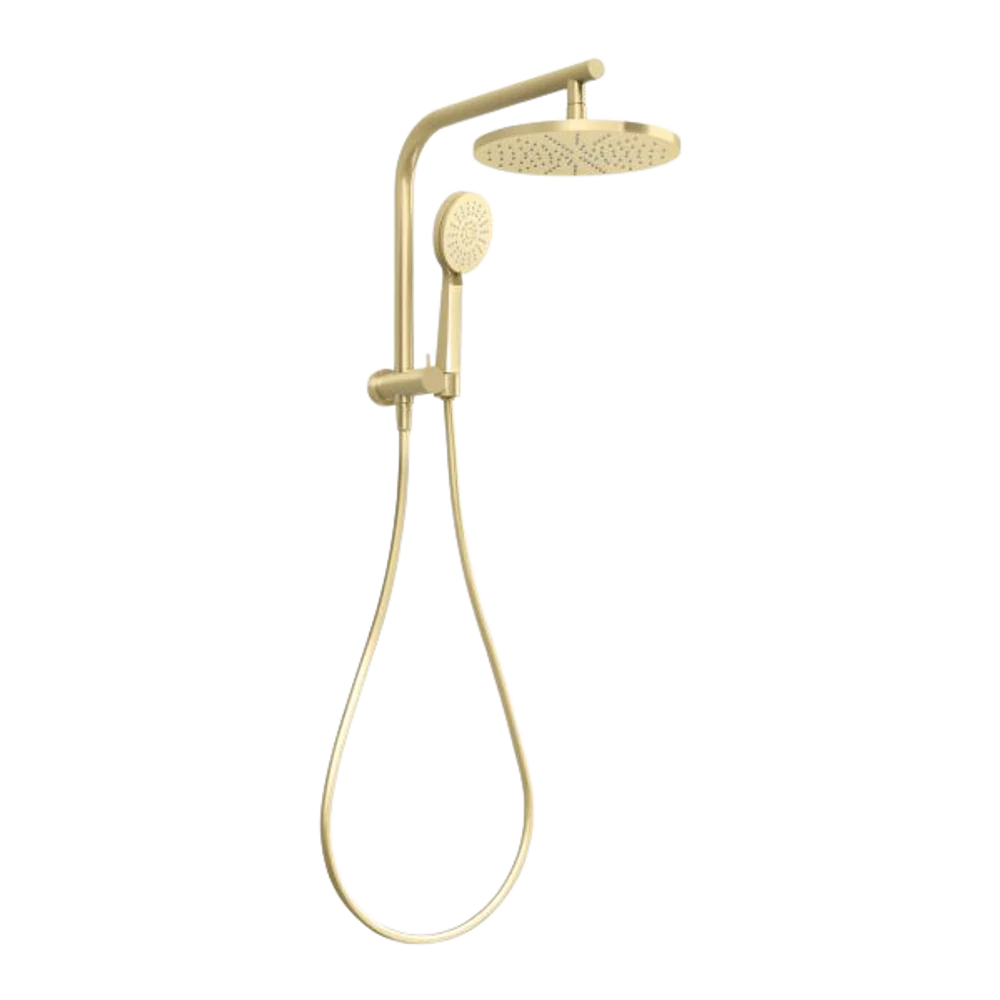 Phoenix Vivid Slimline Compact Twin Shower Brushed Gold - Image 3