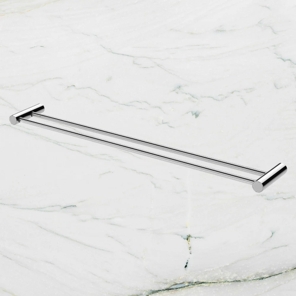 Phoenix Vivid Slimline Double Towel Rail 800mm Chrome - Image 2