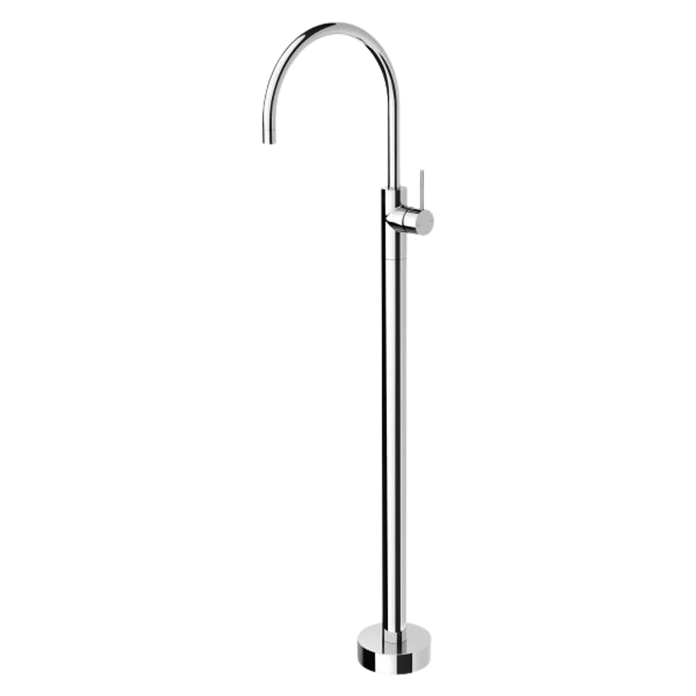 Phoenix Vivid Slimline Floor Mounted Bath Mixer Chrome - Image 3