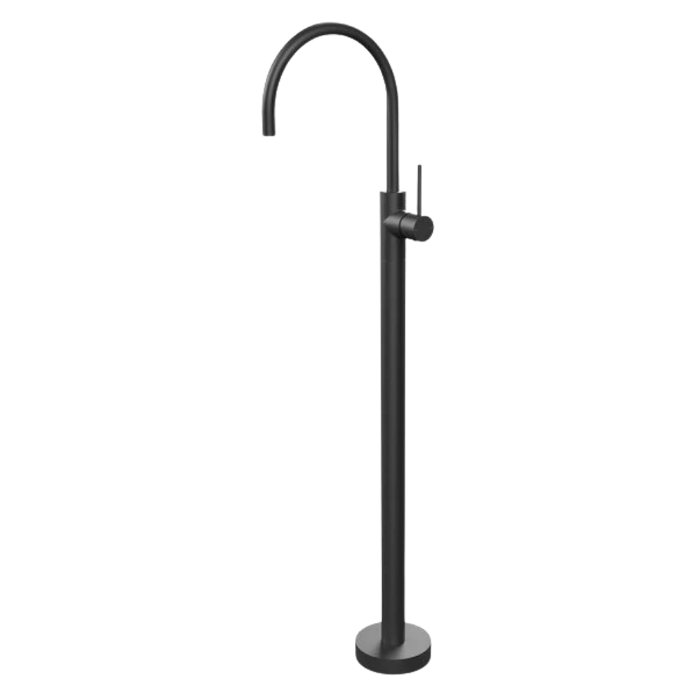 Phoenix Vivid Slimline Floor Mounted Bath Mixer Matte Black