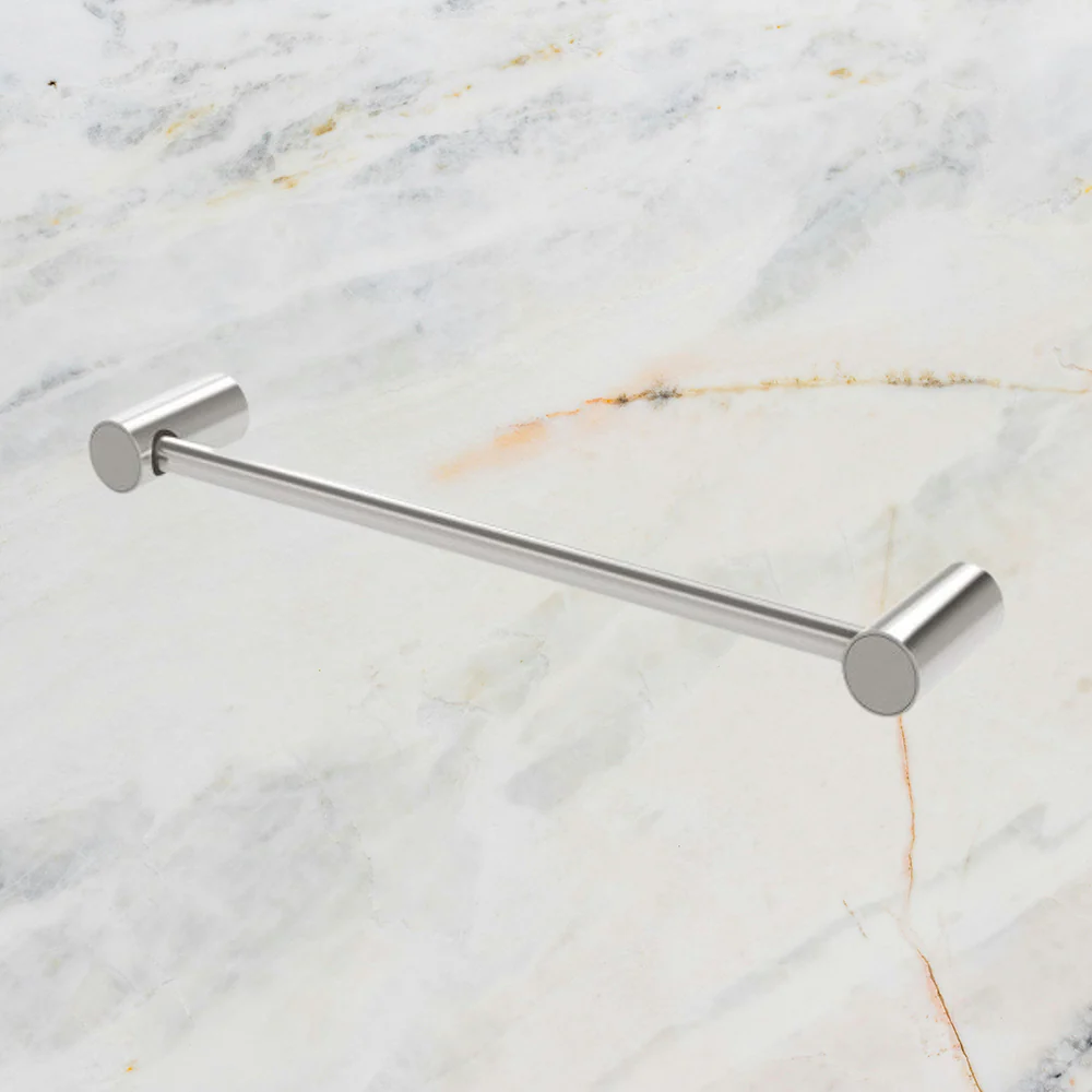 Phoenix Vivid Slimline Hand Towel Rail 350mm Brushed Nickel - Image 2