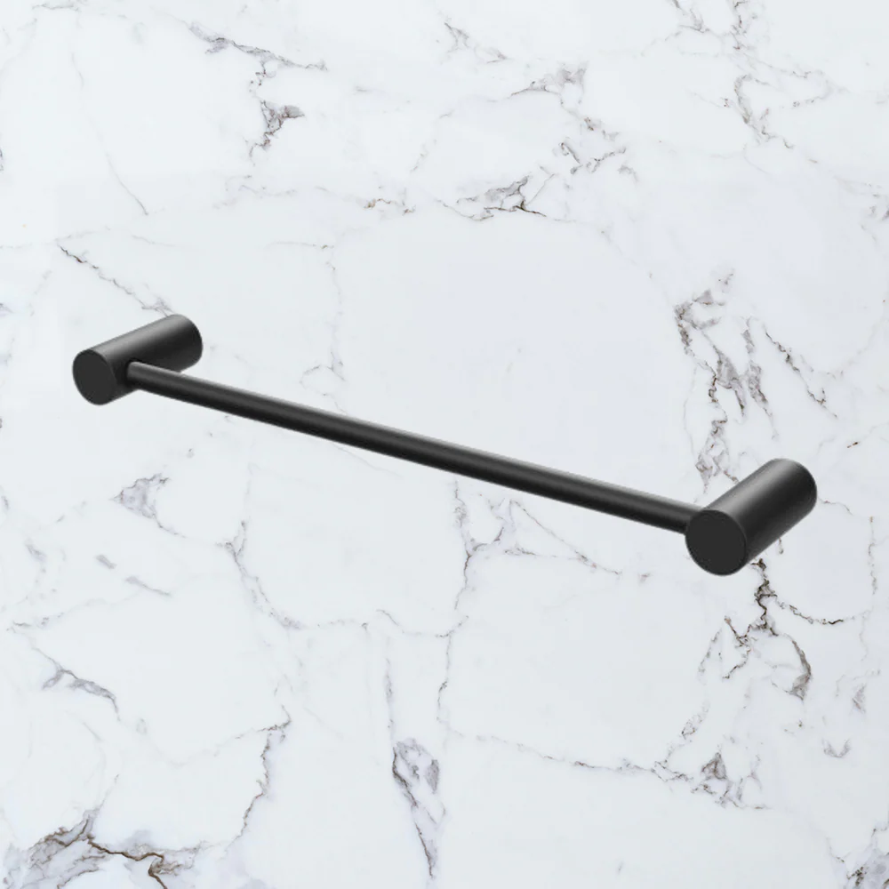 Phoenix Vivid Slimline Hand Towel Rail 350mm Matte Black - Image 2