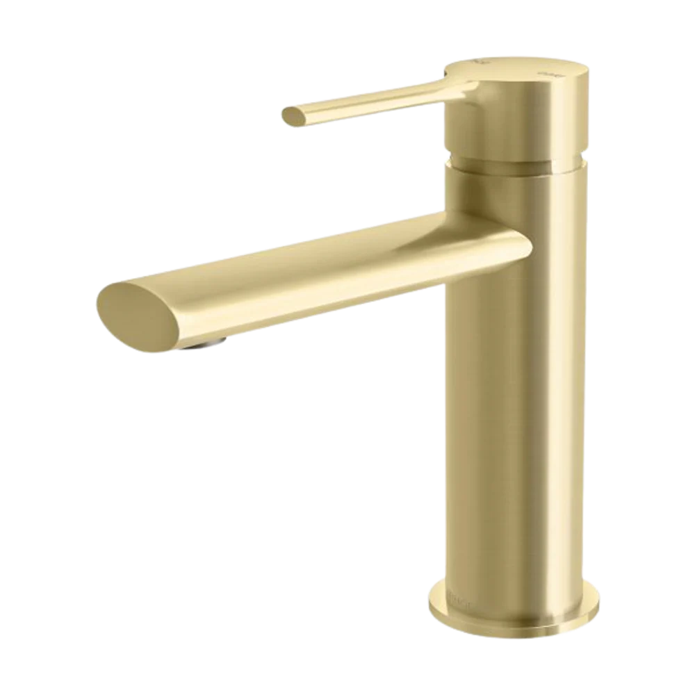 Phoenix Vivid Slimline Oval Basin Mixer Brushed Gold