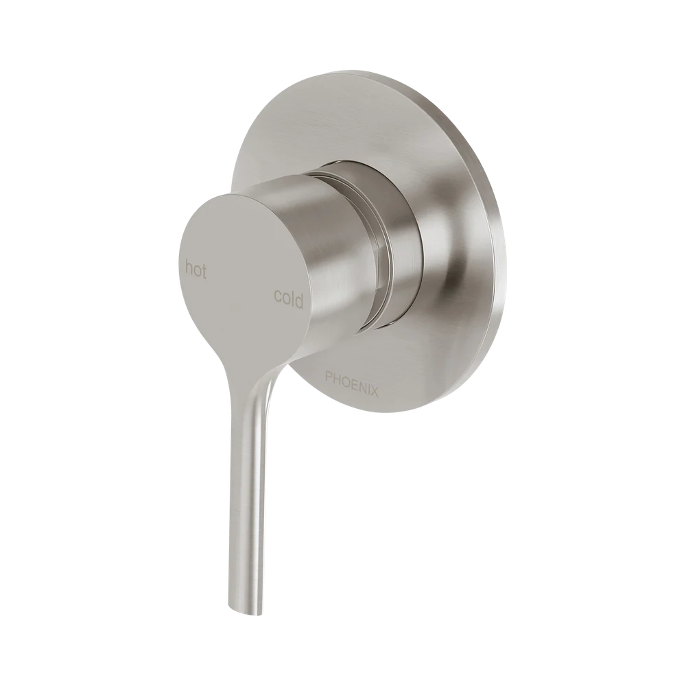 Phoenix Vivid Slimline Oval SwitchMix Shower/Wall Mixer (Fit-Off Kit) Lead Free Brushed Nickel - Image 4