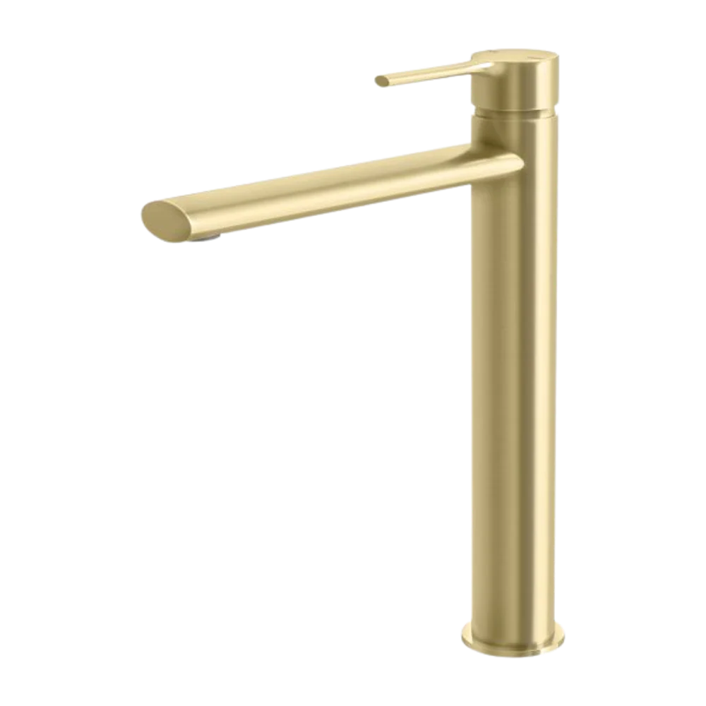 Phoenix Vivid Slimline Oval Vessel Mixer Brushed Gold - Image 3