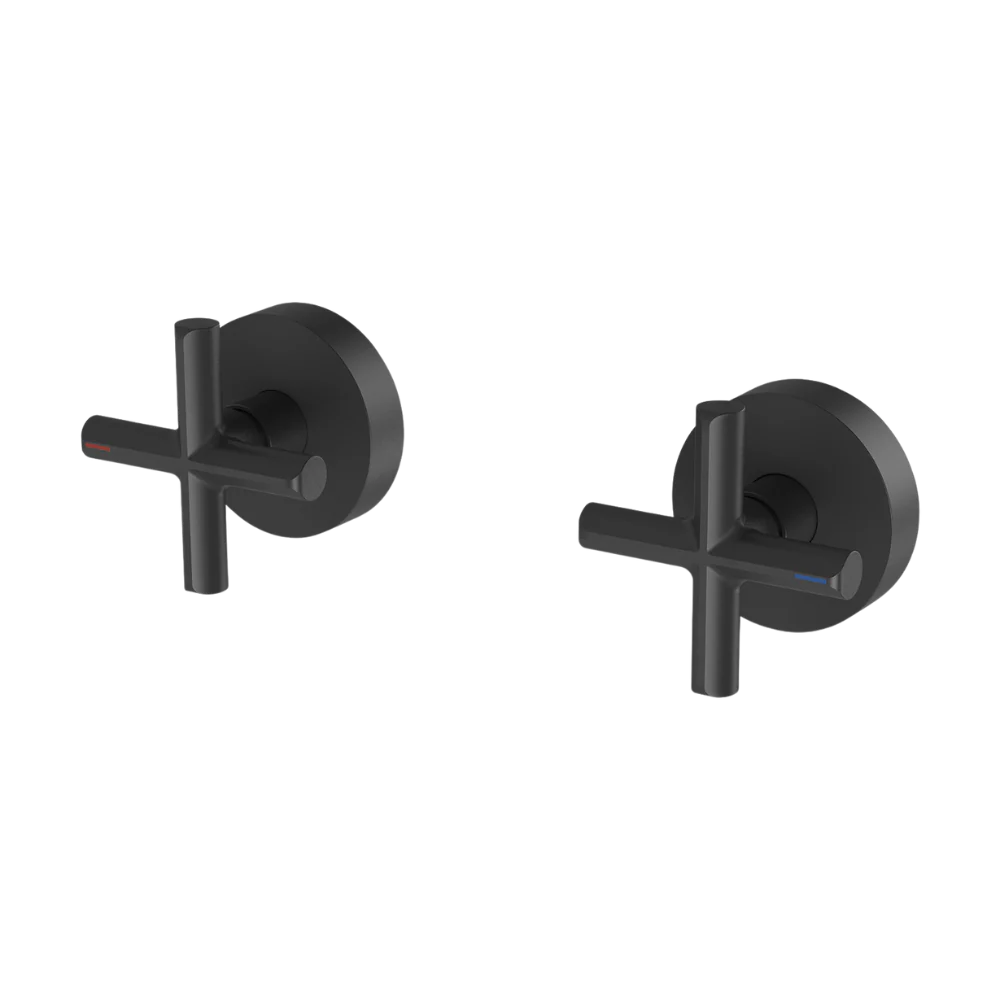 Phoenix Vivid Slimline Plus Wall Top Assemblies Matte Black Lead Free