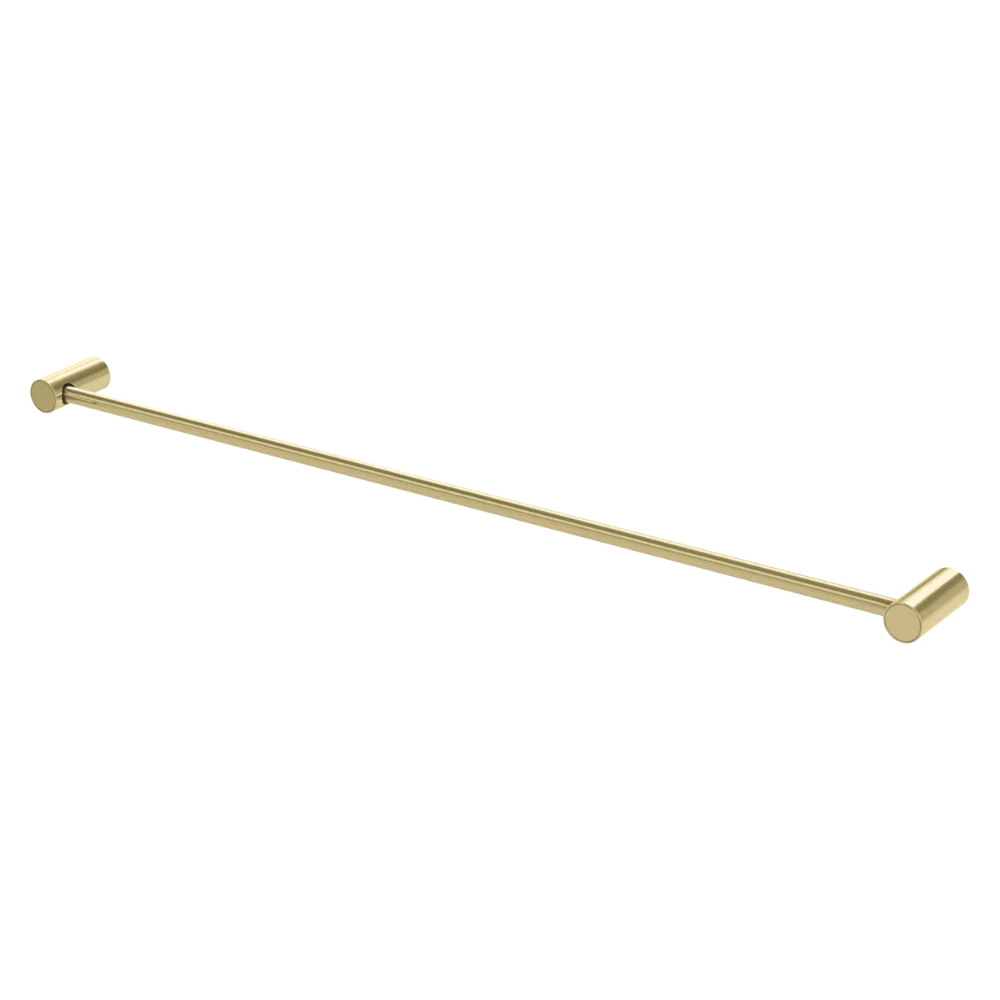 Phoenix Vivid Slimline Single Towel Rail 800mm Brushed Gold - Image 3
