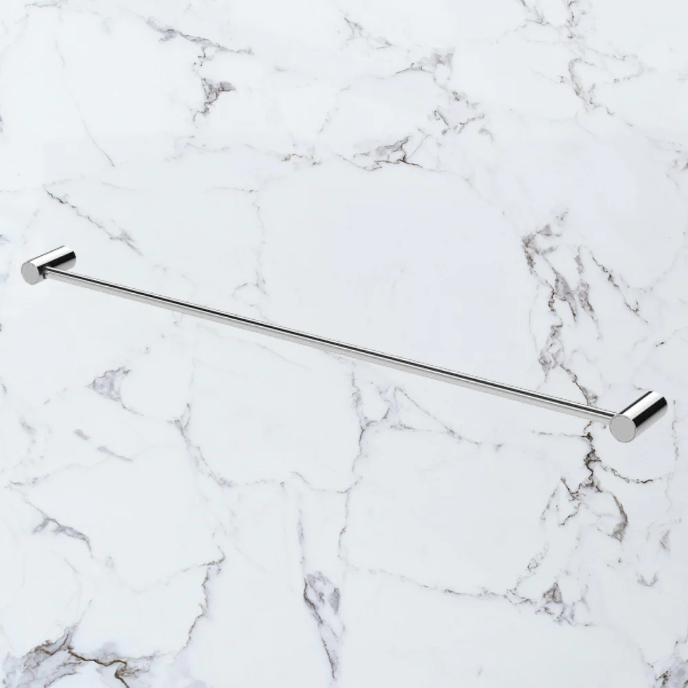 Phoenix Vivid Slimline Single Towel Rail 800mm Chrome - Image 2