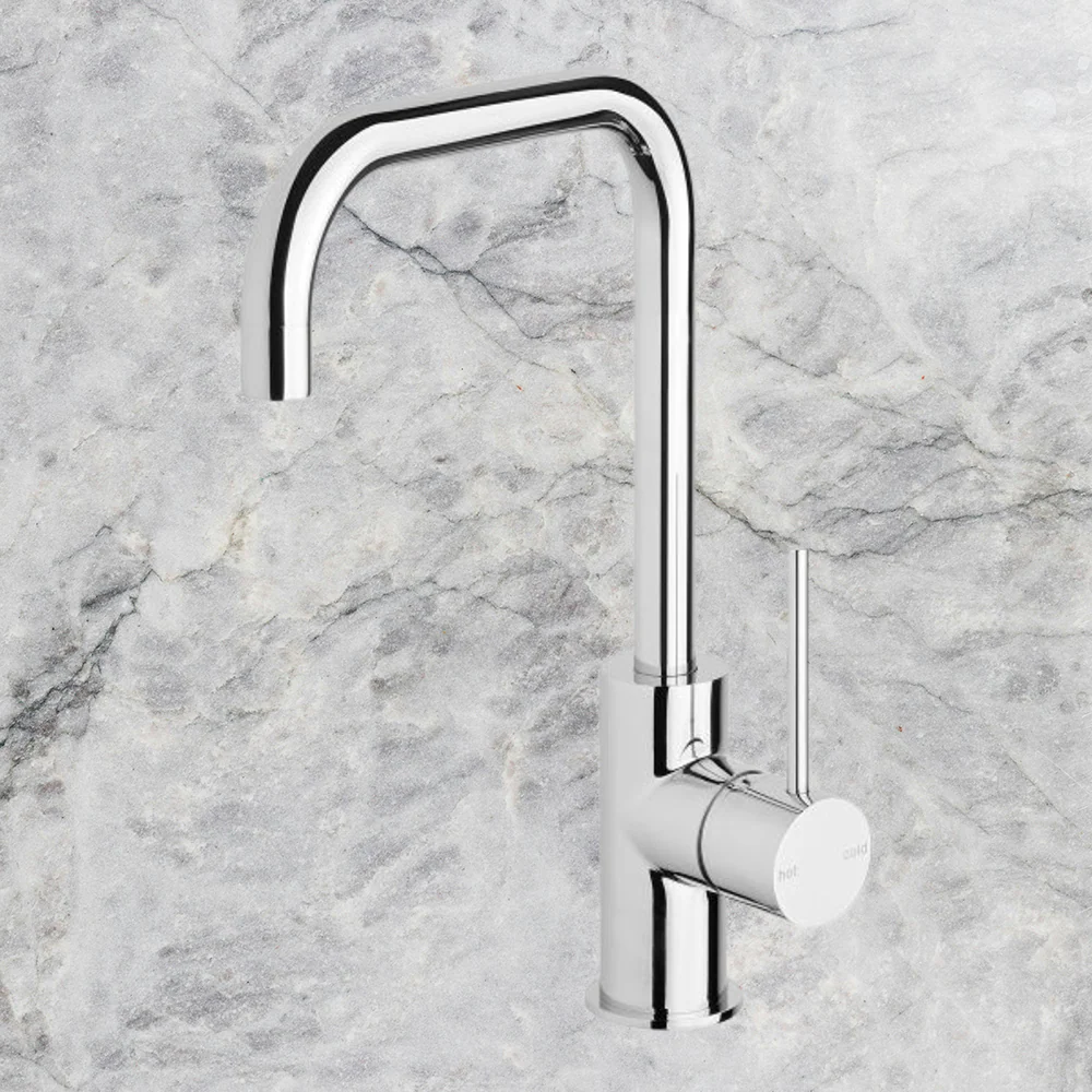 Phoenix Vivid Slimline Sink Mixer 160mm Squareline Chrome - Image 2