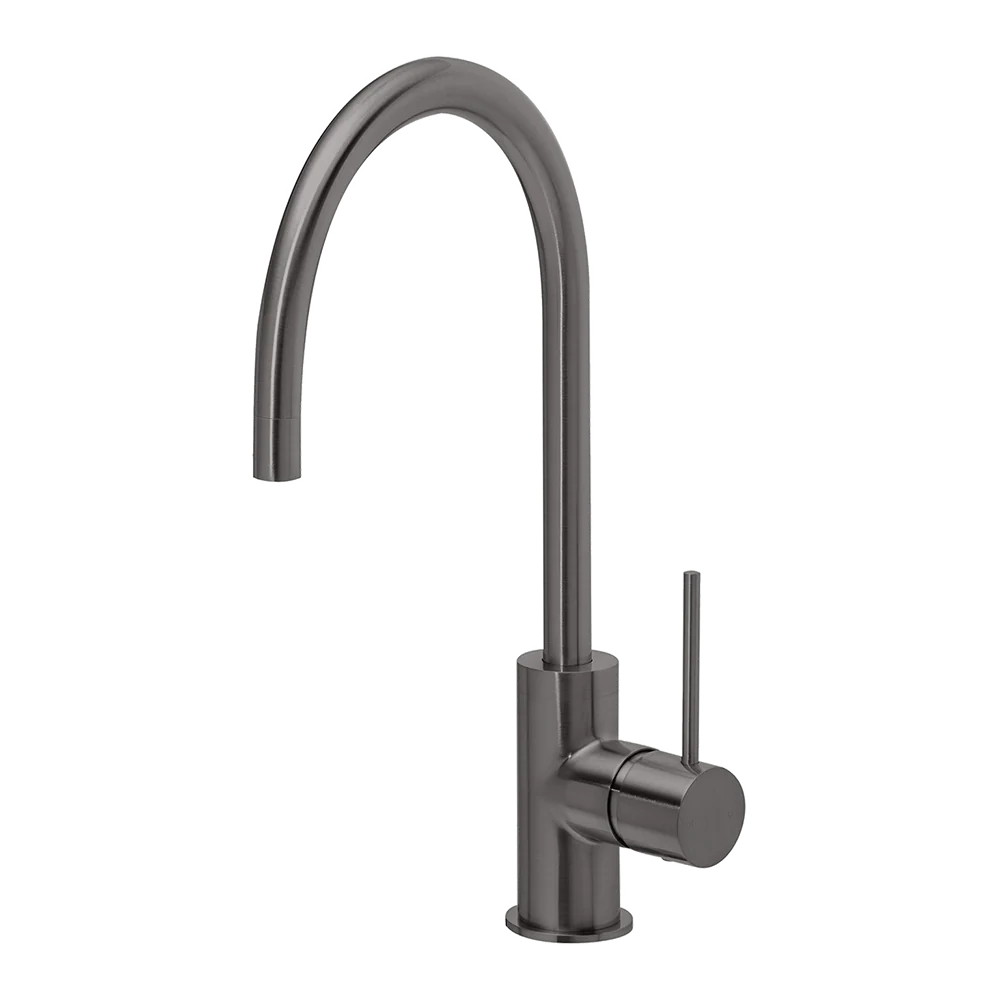 Phoenix Vivid Slimline Sink Mixer 220mm Gooseneck Brushed Carbon