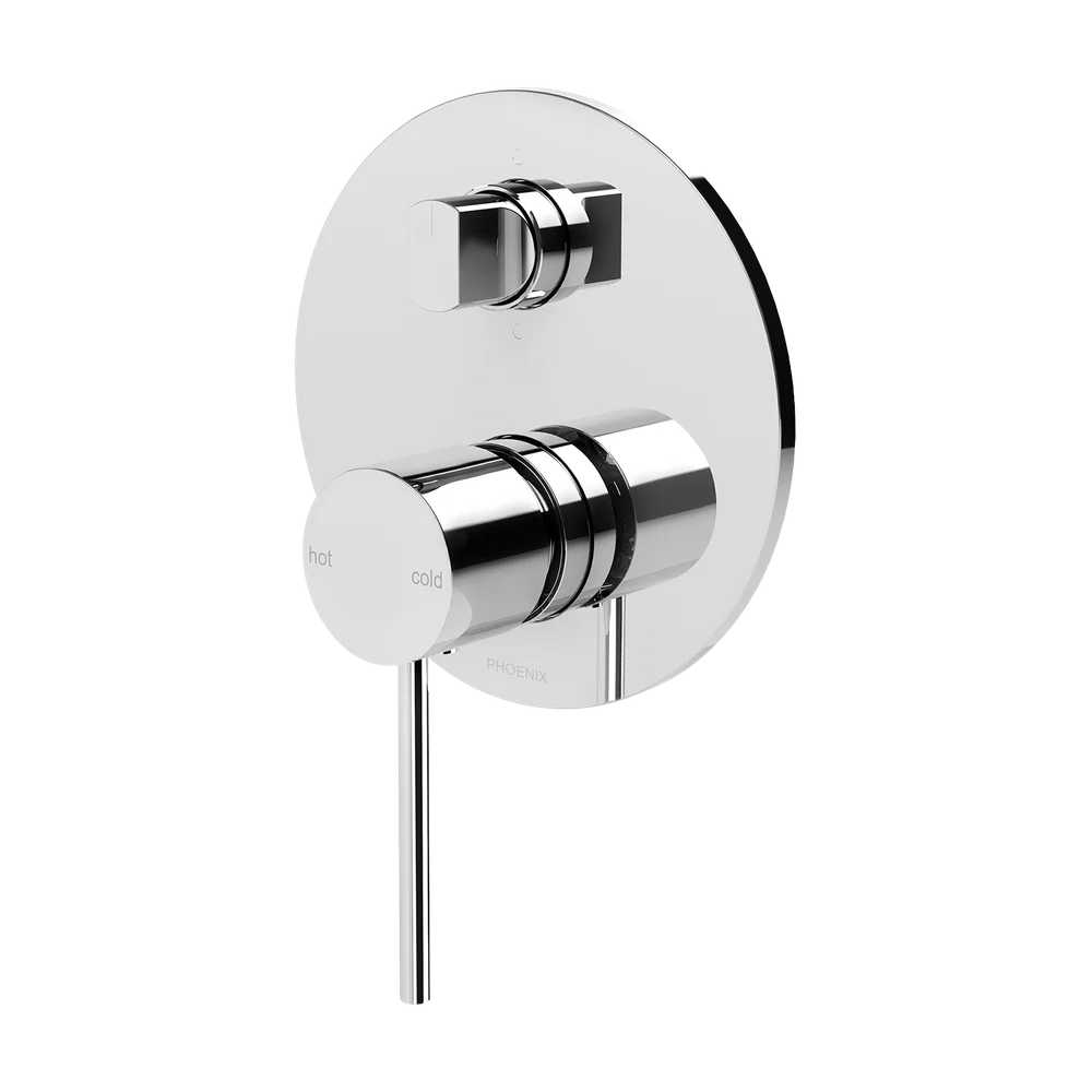 Phoenix Vivid Slimline SwitchMix Shower/Bath Diverter Mixer (Complete Kit) Chrome - Image 3