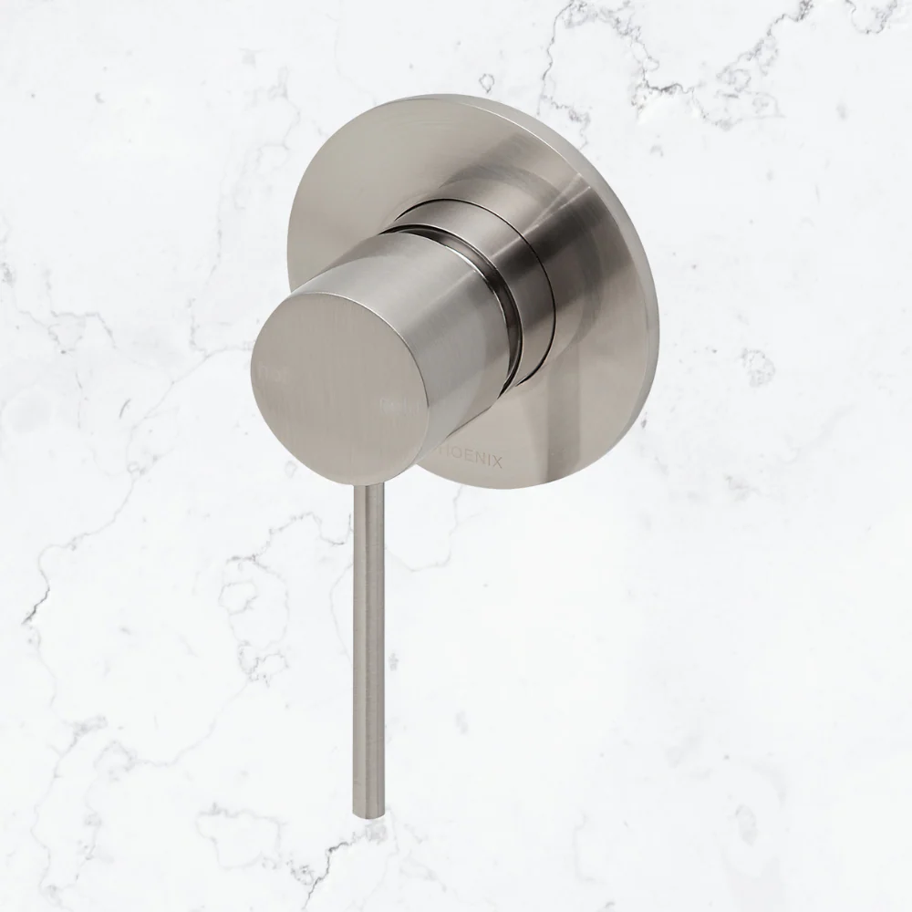 Phoenix Vivid Slimline SwitchMix Wall/Shower Mixer (Complete Kit) Lead Free Brushed Nickel - Image 2